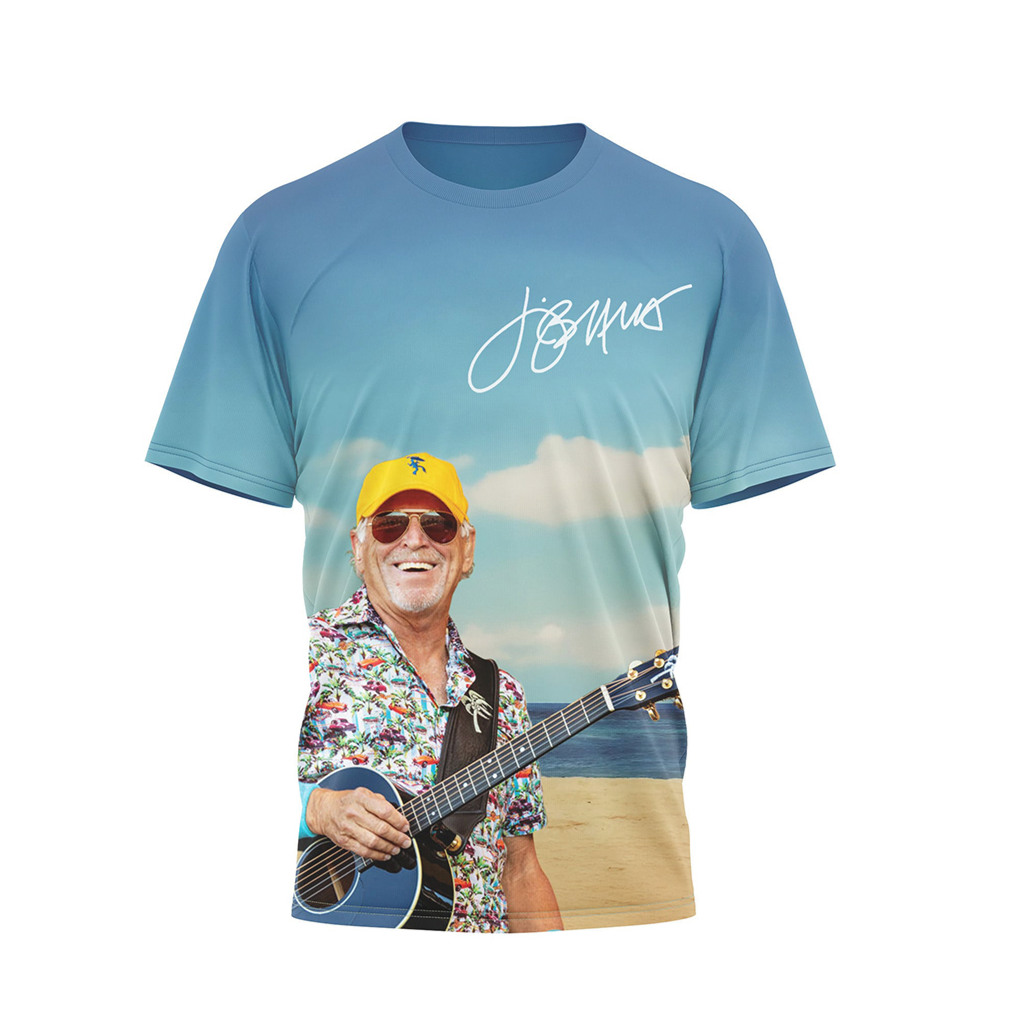 Jimmy Buffett It's 5 O'Clock Somewhere Margaritaville Signature Beach Shirt Jimmy Buffett It's 5 O'Clock Somewhere Margaritaville Signature Beach Shirt