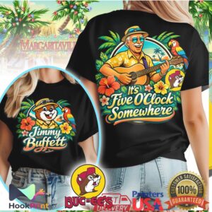 Jimmy Buffett It's Five O'Clock Somewhere Buc ee's Margaritaville Shirt