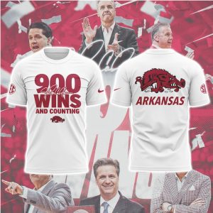 John Calipari Arkansas Razorbacks 900 Wins and Counting Commemorative T Shirt John Calipari Arkansas Razorbacks 900 Wins and Counting Commemorative T Shirt