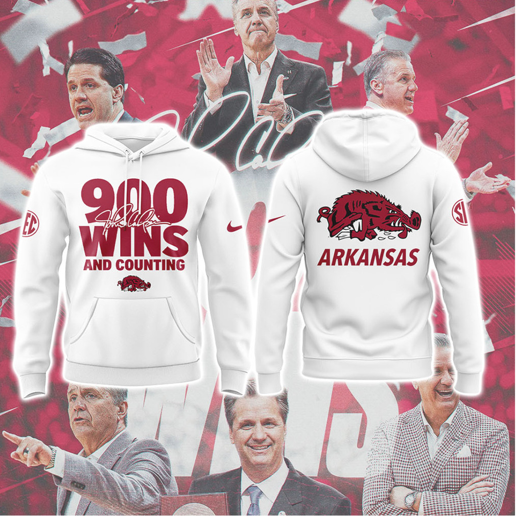 John Calipari Arkansas Razorbacks 900 Wins and Counting Commemorative T Shirt John Calipari Arkansas Razorbacks 900 Wins and Counting Commemorative T Shirt