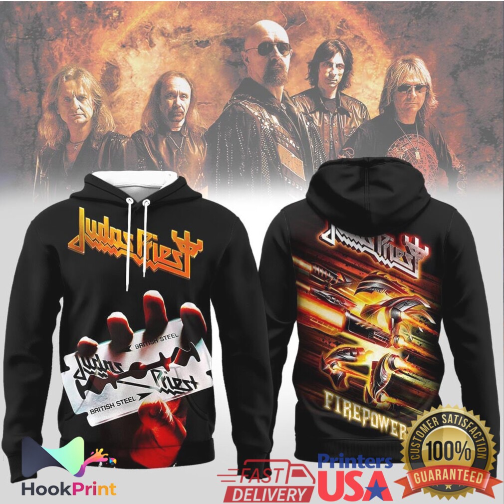 Judas Priest British Steel Firepower Heavy Metal Band All Over Print Shirt Judas Priest British Steel Firepower Heavy Metal Band All Over Print Shirt