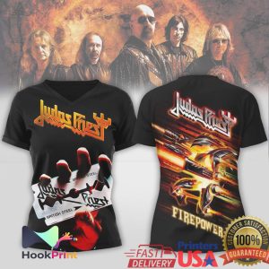 Judas Priest British Steel Firepower Rock Band T Shirt