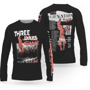 Three Days Grace The Alienation Tour 2025 2026 Concert Hoodie