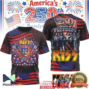 KISS Band America 250th Anniversary Spirit of 76 3D All Over Print T Shirt