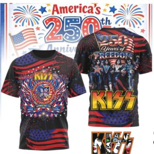 KISS Band Americas 250th Anniversary Spirit of 76 Years of Freedom Shirt