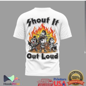 KISS Band Snoopy Peanuts Mashup Shout It Out Loud Shirt