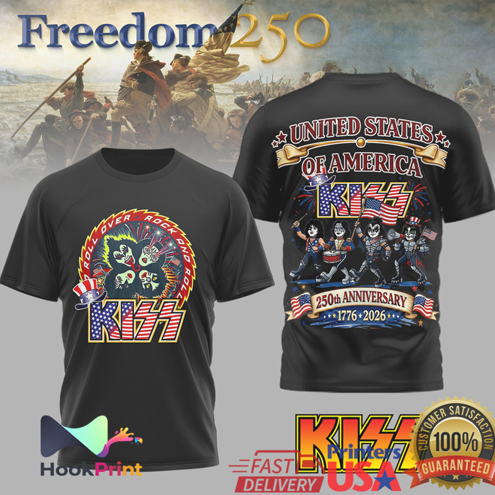 KISS United States of America 250th Anniversary Patriotic T Shirt KISS United States of America 250th Anniversary Patriotic T Shirt
