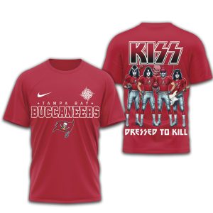 KISS x Tampa Bay Buccaneers Dressed to Kill NFL Rock T Shirt