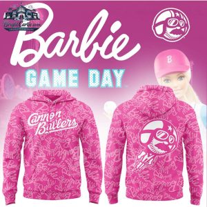 Kannapolis Cannon Ballers Barbie Game Day Pink Pattern Baseball T Shirt Kannapolis Cannon Ballers Barbie Game Day Pink Pattern Baseball T Shirt