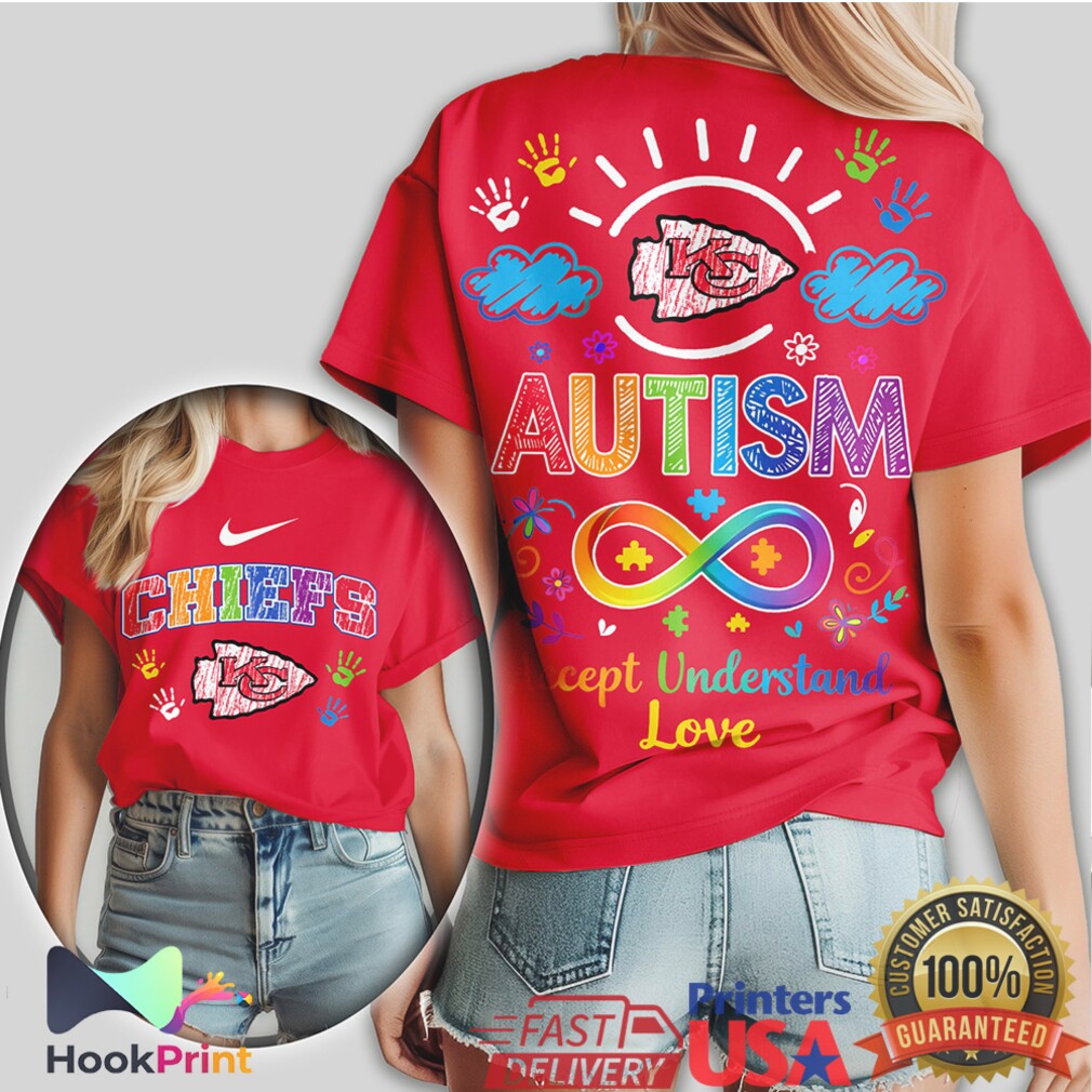 Kansas City Chiefs Autism Awareness Colorful Puzzle Art NFL Shirt Kansas City Chiefs Autism Awareness Colorful Puzzle Art NFL Shirt