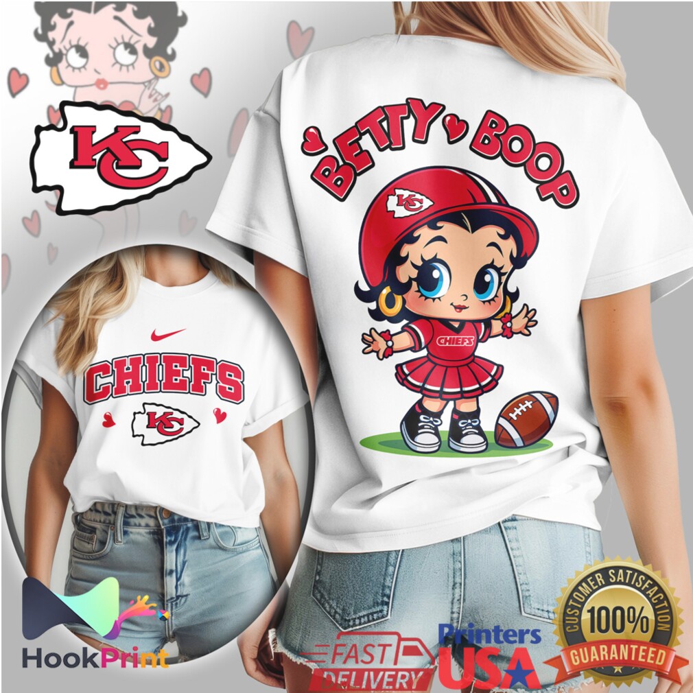 Kansas City Chiefs Betty Boop Women’s NFL Game Day T Shirt Kansas City Chiefs Betty Boop Women’s NFL Game Day T Shirt