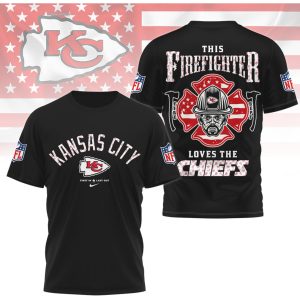 Kansas City Chiefs Firefighter NFL First Responder Hero Patriotic Red Fan Gear T Shirt Kansas City Chiefs Firefighter NFL First Responder Hero Patriotic Red Fan Gear T Shirt
