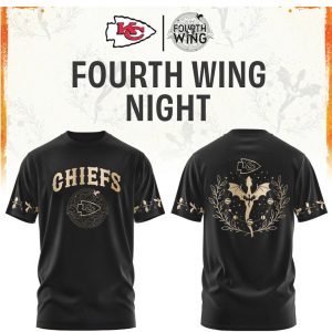 Kansas City Chiefs Fourth Wing Night Dragon Rider Merch T Shirt Kansas City Chiefs Fourth Wing Night Dragon Rider Merch T Shirt