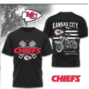 Kansas City Chiefs Motorcycle Pistons Biker NFL Shirt