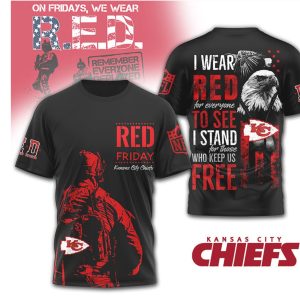 Kansas City Chiefs R.E.D. Friday Remember Everyone Deployed T Shirt Kansas City Chiefs R.E.D. Friday Remember Everyone Deployed T Shirt
