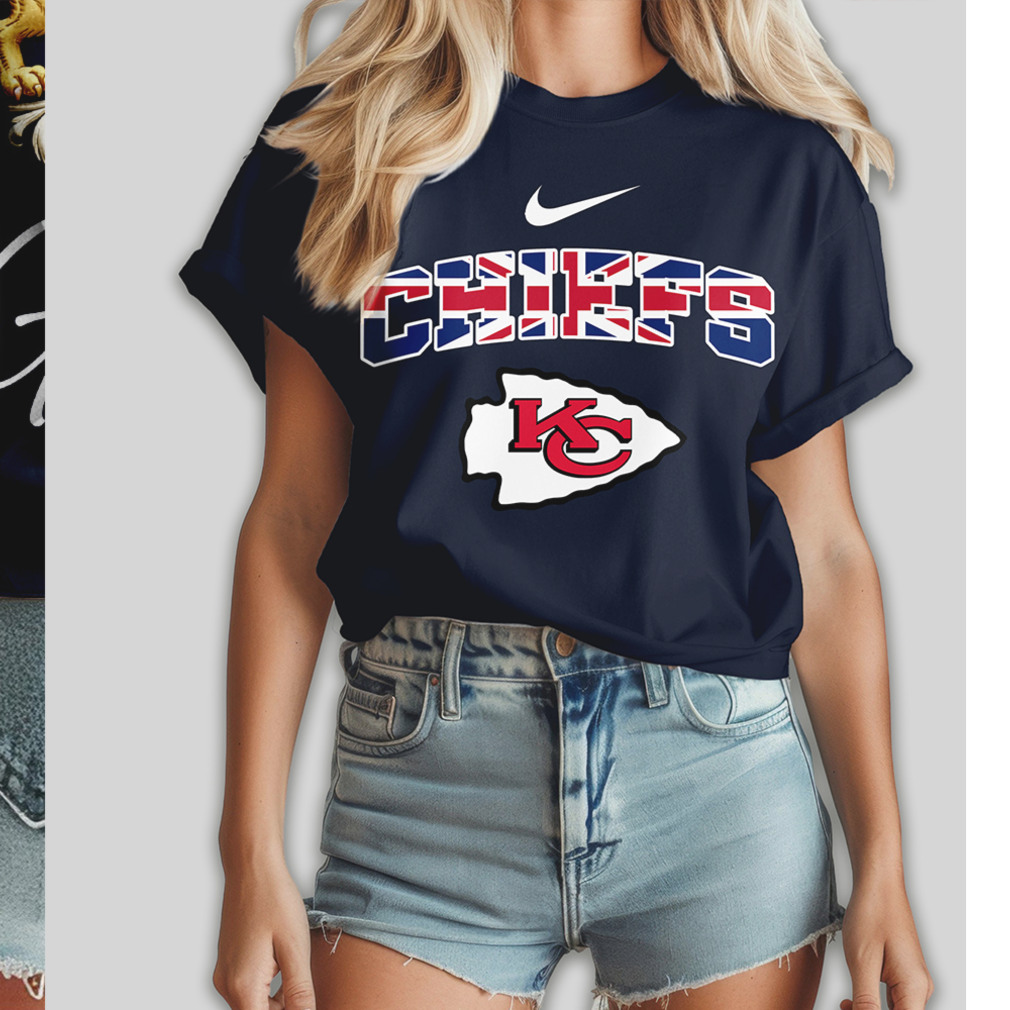 Kansas City Chiefs United Kingdom British Heritage NFL Football T Shirt Kansas City Chiefs United Kingdom British Heritage NFL Football T Shirt