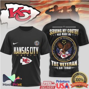 Kansas City Chiefs Veteran Serving My Country Pride T Shirt