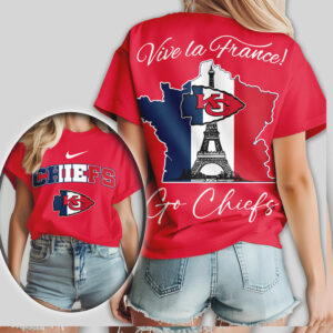 Kansas City Chiefs Vive la France Super Bowl Champions French NFL Shirt