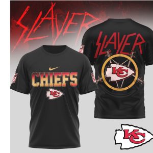 Kansas City Chiefs x Slayer Reign in Red Football T Shirt Kansas City Chiefs x Slayer Reign in Red Football T Shirt