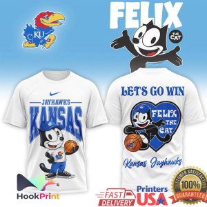 Kansas Jayhawks x Felix The Cat Basketball Let’s Go Win T Shirt Kansas Jayhawks x Felix The Cat Basketball Let’s Go Win T Shirt