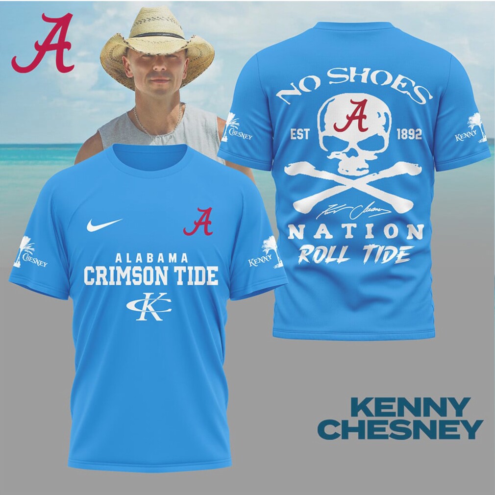 Kenny Chesney Alabama Crimson Tide Roll Tide No Shoes Nation T Shirt Kenny Chesney Alabama Crimson Tide Roll Tide No Shoes Nation T Shirt