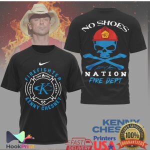 Kenny Chesney No Shoes Nation Firefighter Dept Logo Custom Shirt