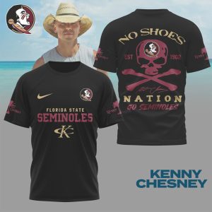 Kenny Chesney No Shoes Nation Florida State Seminoles Go Seminoles T Shirt