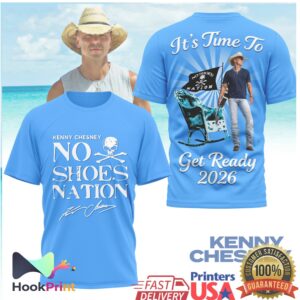 Kenny Chesney No Shoes Nation Get Ready 2026 Tour Blue Shirt