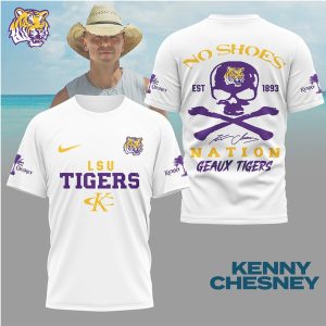 Kenny Chesney No Shoes Nation LSU Tigers Geaux Tigers T Shirt