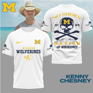 Kenny Chesney No Shoes Nation Michigan Wolverines Go Wolverines T Shirt