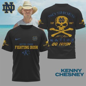 Kenny Chesney No Shoes Nation Notre Dame Fighting Irish Go Irish T Shirt