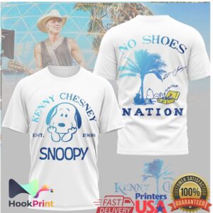 Kenny Chesney No Shoes Nation Snoopy 1968 Est. Summer Tour Shirt
