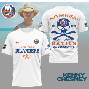Kenny Chesney No Shoes Nation x New York Islanders Hockey Fan T Shirt Kenny Chesney No Shoes Nation x New York Islanders Hockey Fan T Shirt