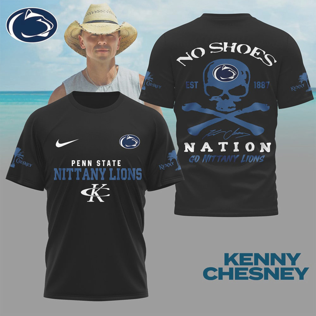 Kenny Chesney Penn State Nittany Lions No Shoes Nation T Shirt Kenny Chesney Penn State Nittany Lions No Shoes Nation T Shirt