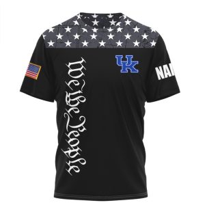 Kentucky Wildcats Custom Name We The People American Pride T Shirt