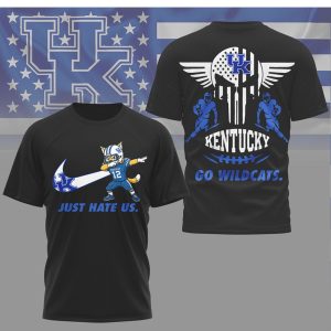 Kentucky Wildcats Just Hate Us UK Football Fan Gear T Shirt Kentucky Wildcats Just Hate Us UK Football Fan Gear T Shirt