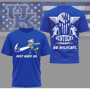 Kentucky Wildcats Just Hate Us UK Football Fan Gear T Shirt