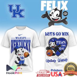 Kentucky Wildcats x Felix The Cat Basketball Let’s Go Win T Shirt Kentucky Wildcats x Felix The Cat Basketball Let’s Go Win T Shirt