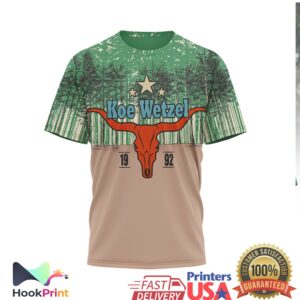 Koe Wetzel The Night Champion World Tour 1992 Longhorn Shirt
