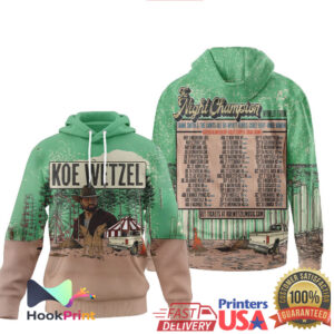Koe Wetzel The Night Champion World Tour Concert Dates Shirt Koe Wetzel The Night Champion World Tour Concert Dates Shirt