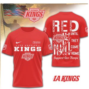 LA Kings NHL Remember Everyone Deployed R.E.D. Support Our Troops T Shirt