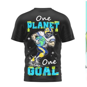 LA Rams Earth Day One Planet One Goal Football T Shirt