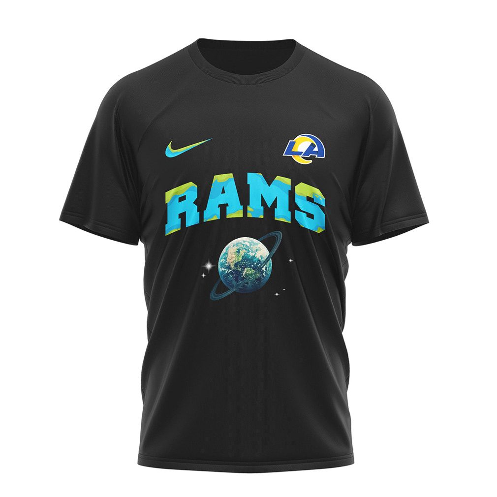 LA Rams Earth Day One Planet One Goal Football T Shirt LA Rams Earth Day One Planet One Goal Football T Shirt