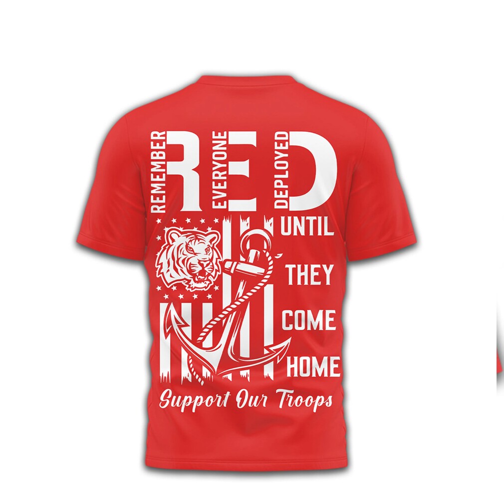 LSU Tigers R.E.D. Military Appreciation Remember Everyone Deployed T Shirt LSU Tigers R.E.D. Military Appreciation Remember Everyone Deployed T Shirt