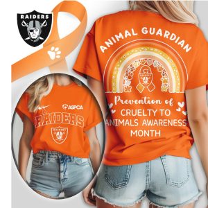 Las Vegas Raiders ASPCA Animal Guardian Prevention of Cruelty to Animals Awareness T Shirt