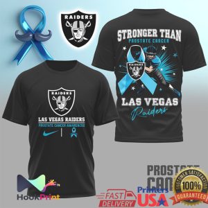 Las Vegas Raiders Prostate Cancer Awareness Stronger Than Football T Shirt Las Vegas Raiders Prostate Cancer Awareness Stronger Than Football T Shirt