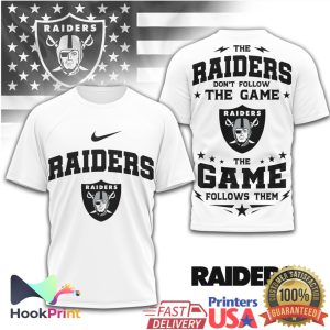 Las Vegas Raiders The Game Follows Them Football T Shirt