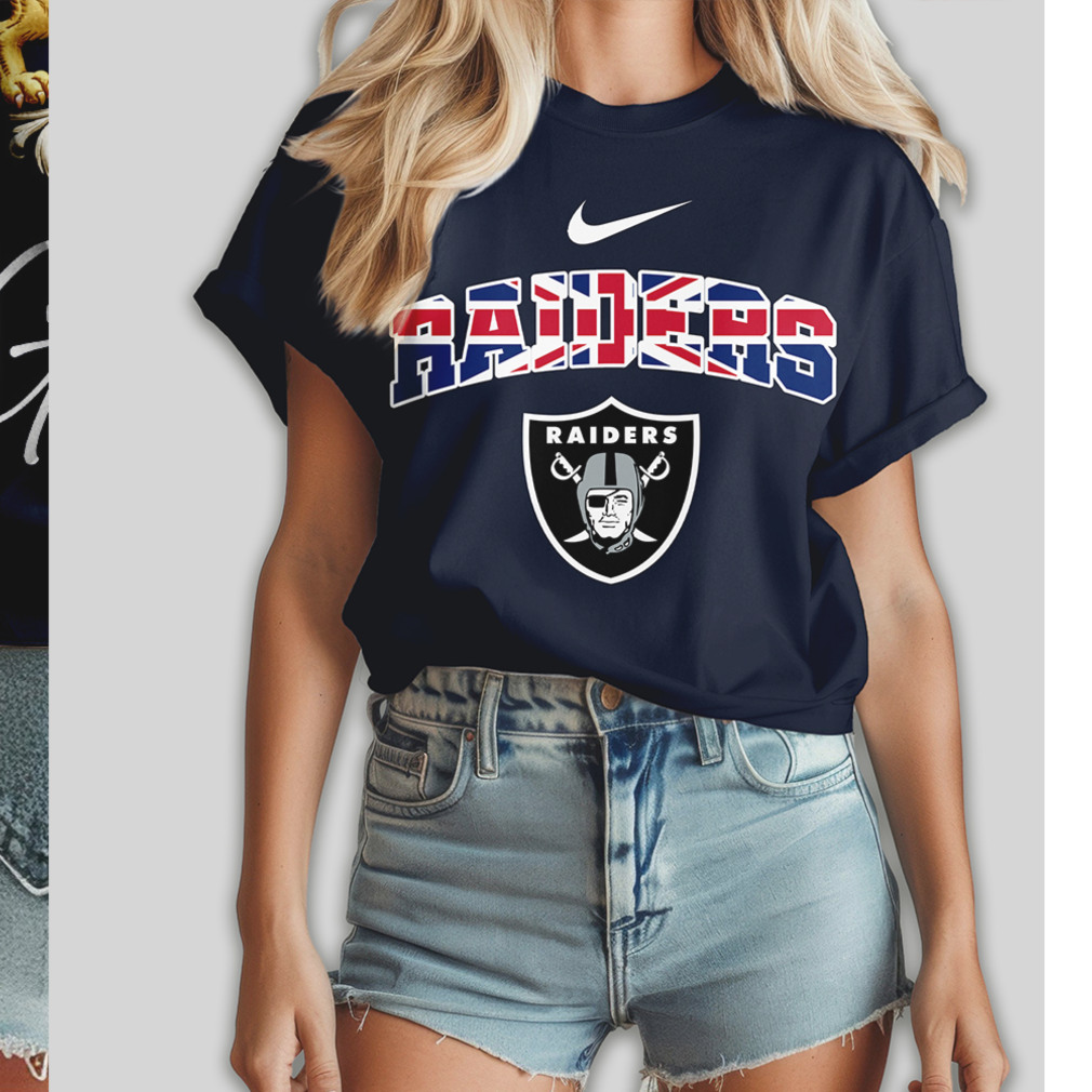 Las Vegas Raiders United Kingdom Flag British Pride Fan NFL Football T Shirt Las Vegas Raiders United Kingdom Flag British Pride Fan NFL Football T Shirt
