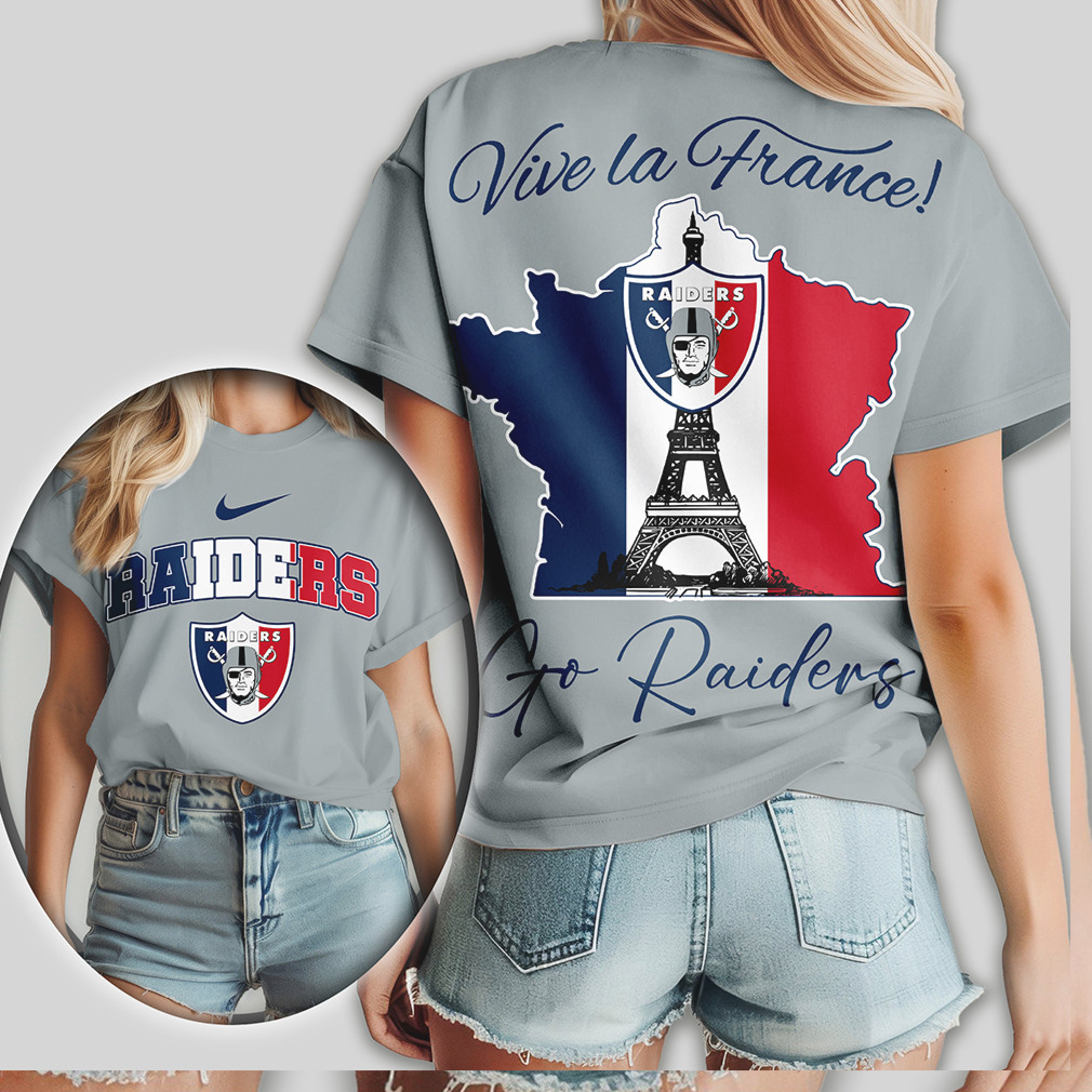 Las Vegas Raiders Vive la France Eiffel Tower NFL Shirt Las Vegas Raiders Vive la France Eiffel Tower NFL Shirt