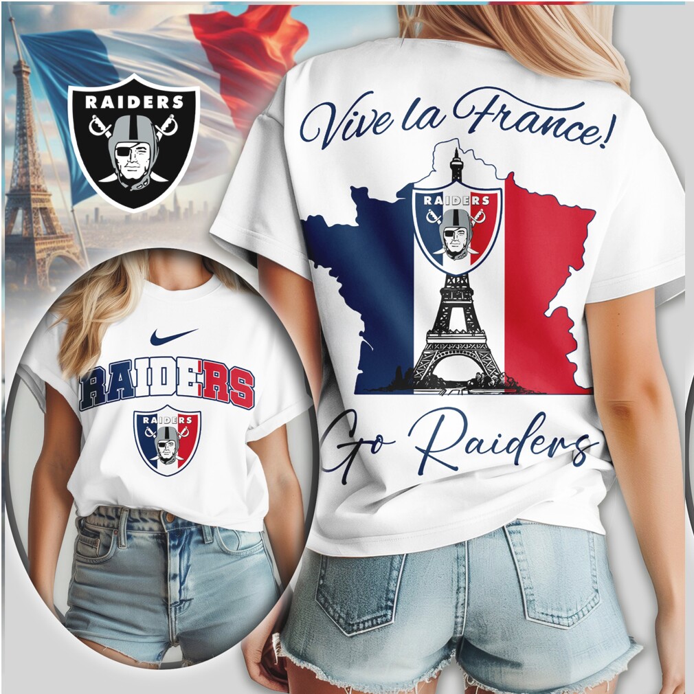 Las Vegas Raiders Vive la France Eiffel Tower NFL Shirt Las Vegas Raiders Vive la France Eiffel Tower NFL Shirt